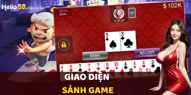 Giao diện sảnh game dễ thao tác